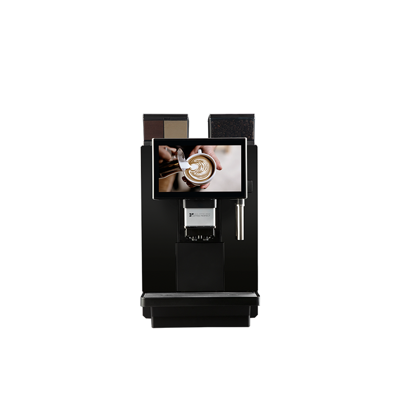 CP30 Kaffeevollautomat mit Display Moderner Kaffeevollautomat mit großem Display und Touchscreen-Steuerung.