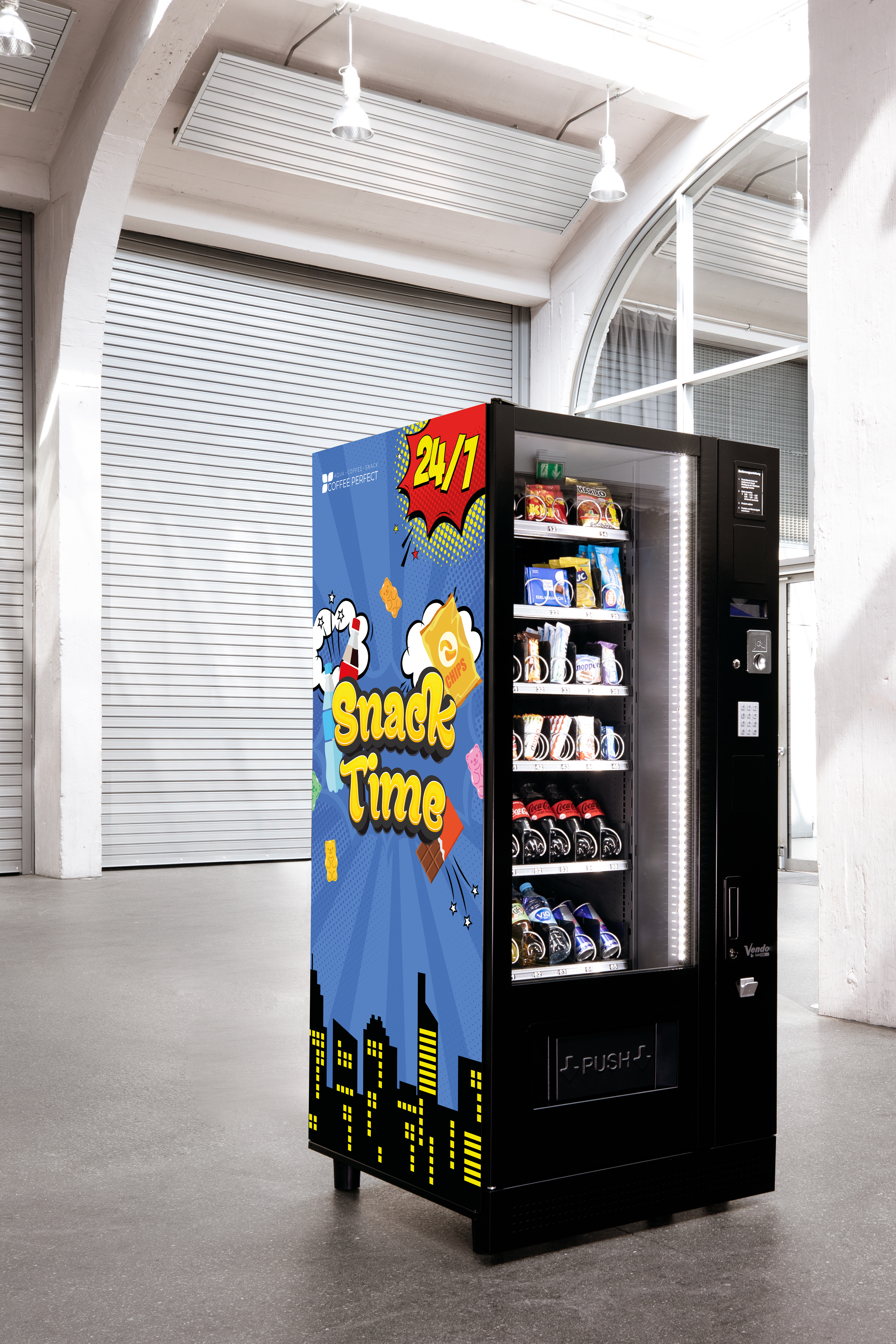 Snackautomat_Comic_Folierung