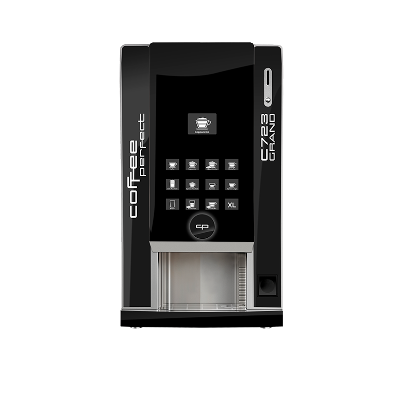 Kaffeevollautomat coffee perfect C723 Grand mit XL-Ausgabe und modernem Design.